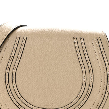 Chloe Grained Calfskin Mini Marcie Saddle Bag Root Beige 8 of 12