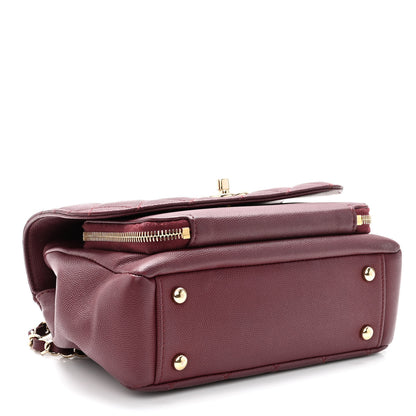 Chanel Caviar Quilted Medium Business Affinity Flap Burgundy 4 of 5