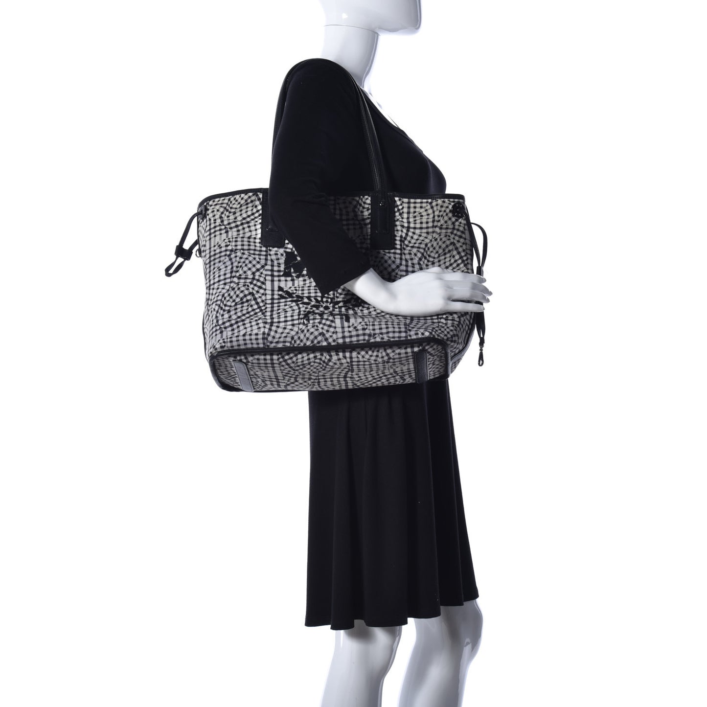 Visetos Medium Liz Reversible Shopper Tote Black