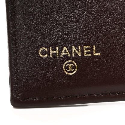 Chanel Caviar Mens Timeless CC Bi-Fold Wallet Burgundy 6 of 8