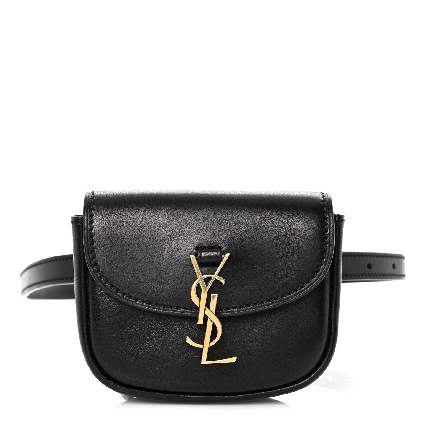 Smooth Calfskin Mini Classic Monogram Kaia Belt Black