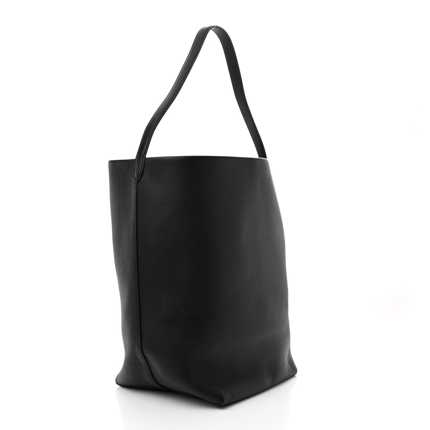 Grained Calfskin Large N/S Park Tote Black