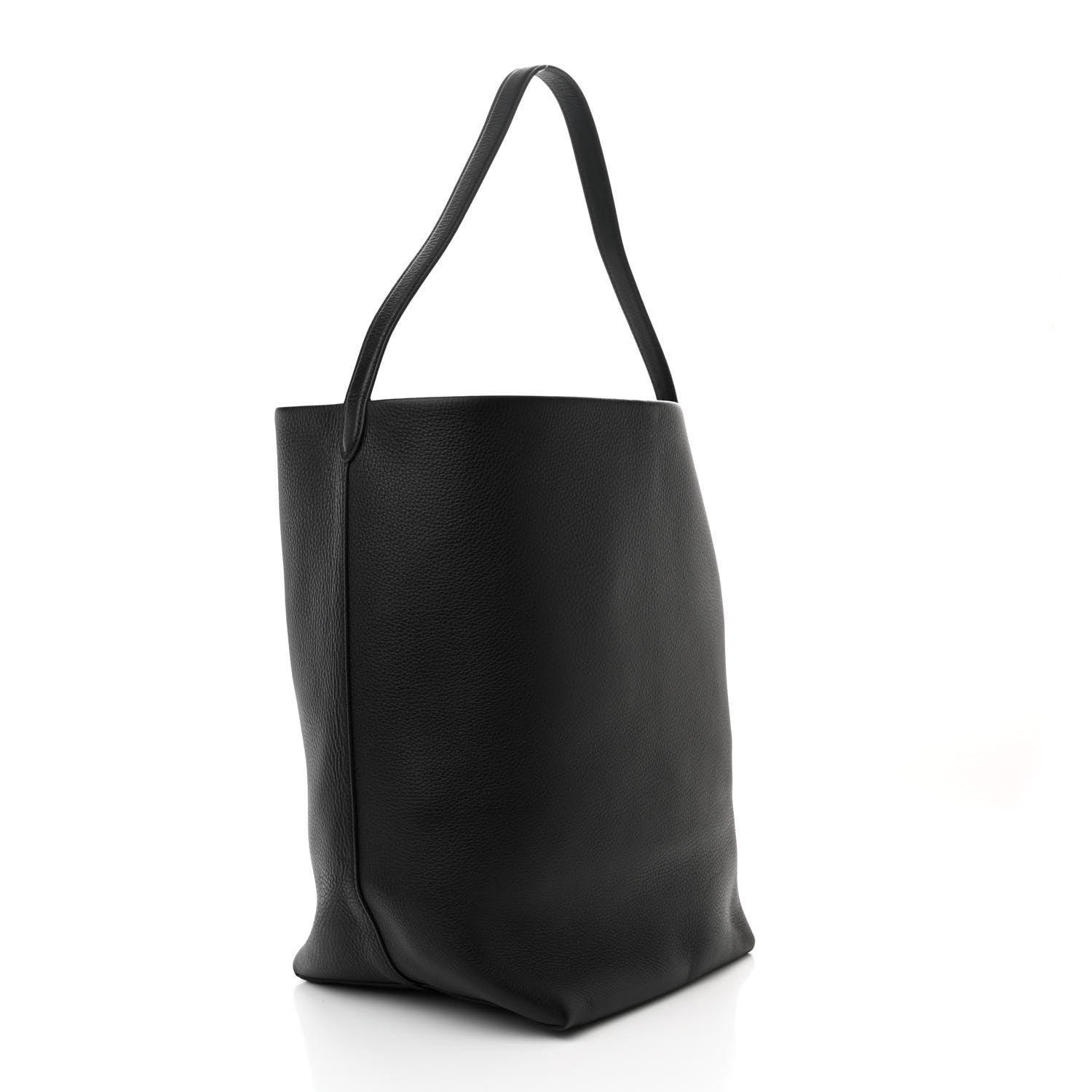 The Row Grained Calfskin Large N/S Park Tote Black 3 of 10