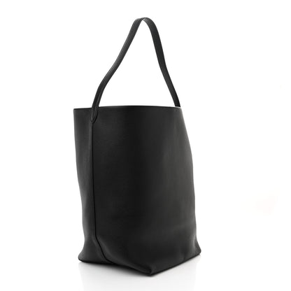 The Row Grained Calfskin Large N/S Park Tote Black 3 of 10