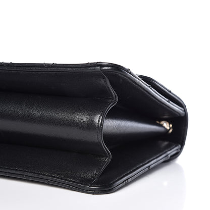 Chanel Sheepskin Quilted Beauty Lock Flap Black 12 of 13