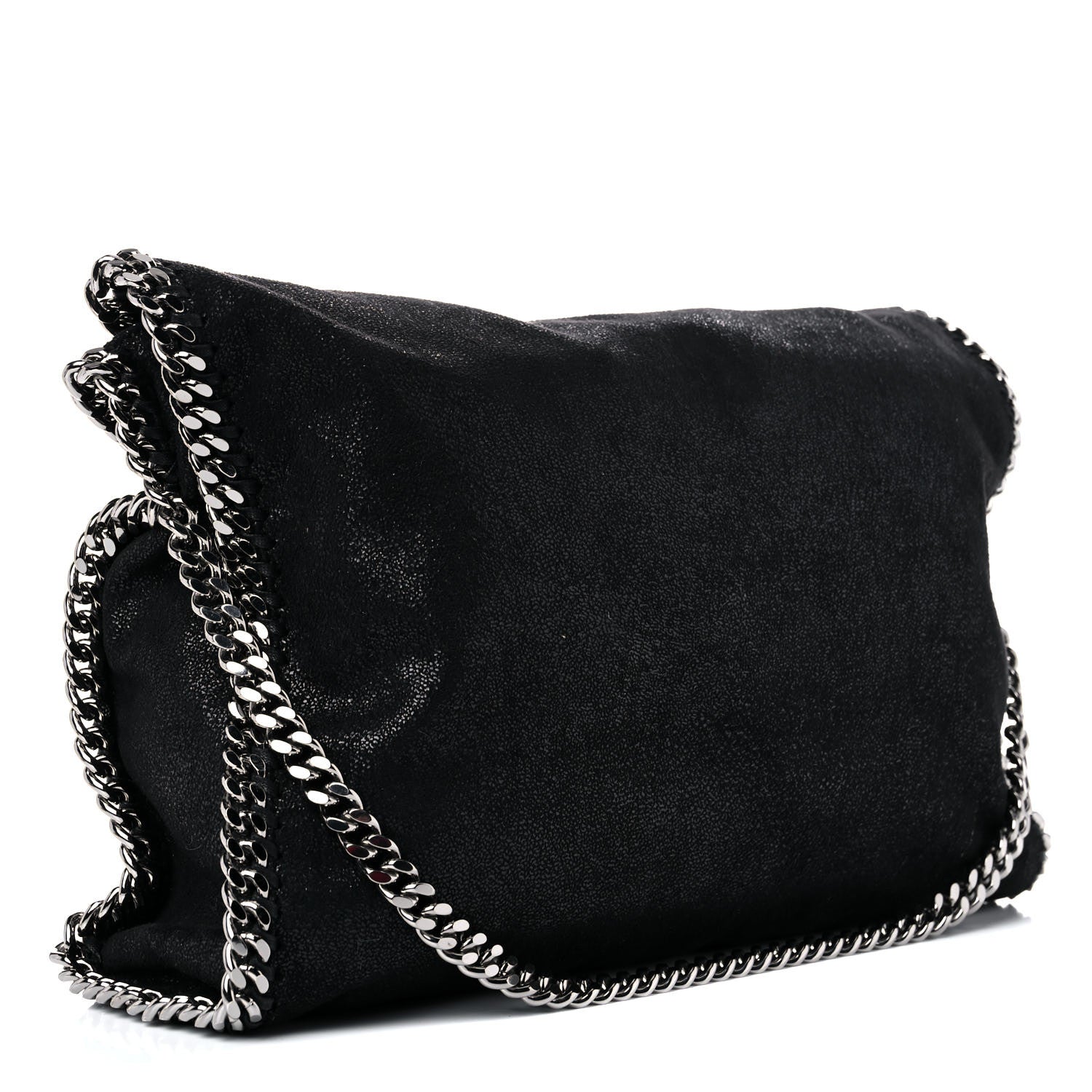 Stella McCartney Shaggy Deer Falabella Fold Over Tote Black 2 of 8