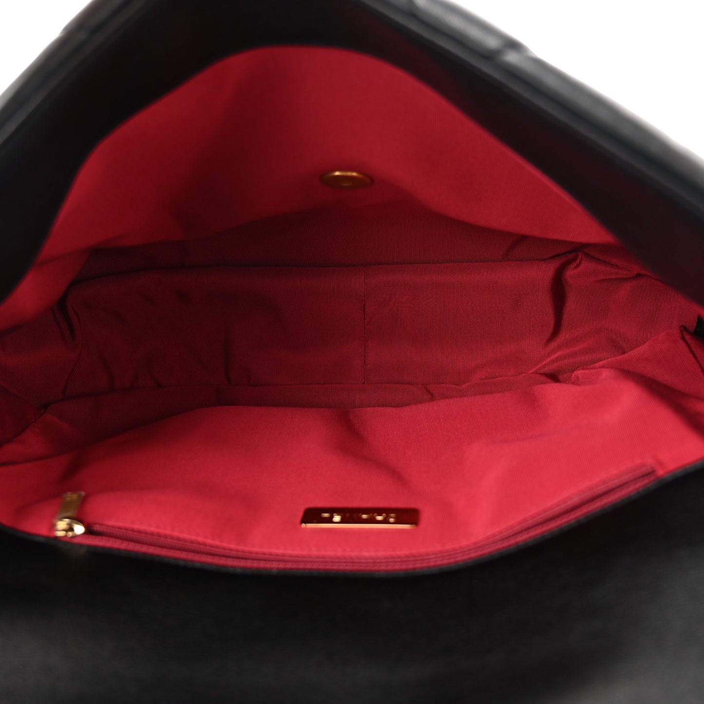 Goatskin Quilted Maxi Chanel 19 Flap Black