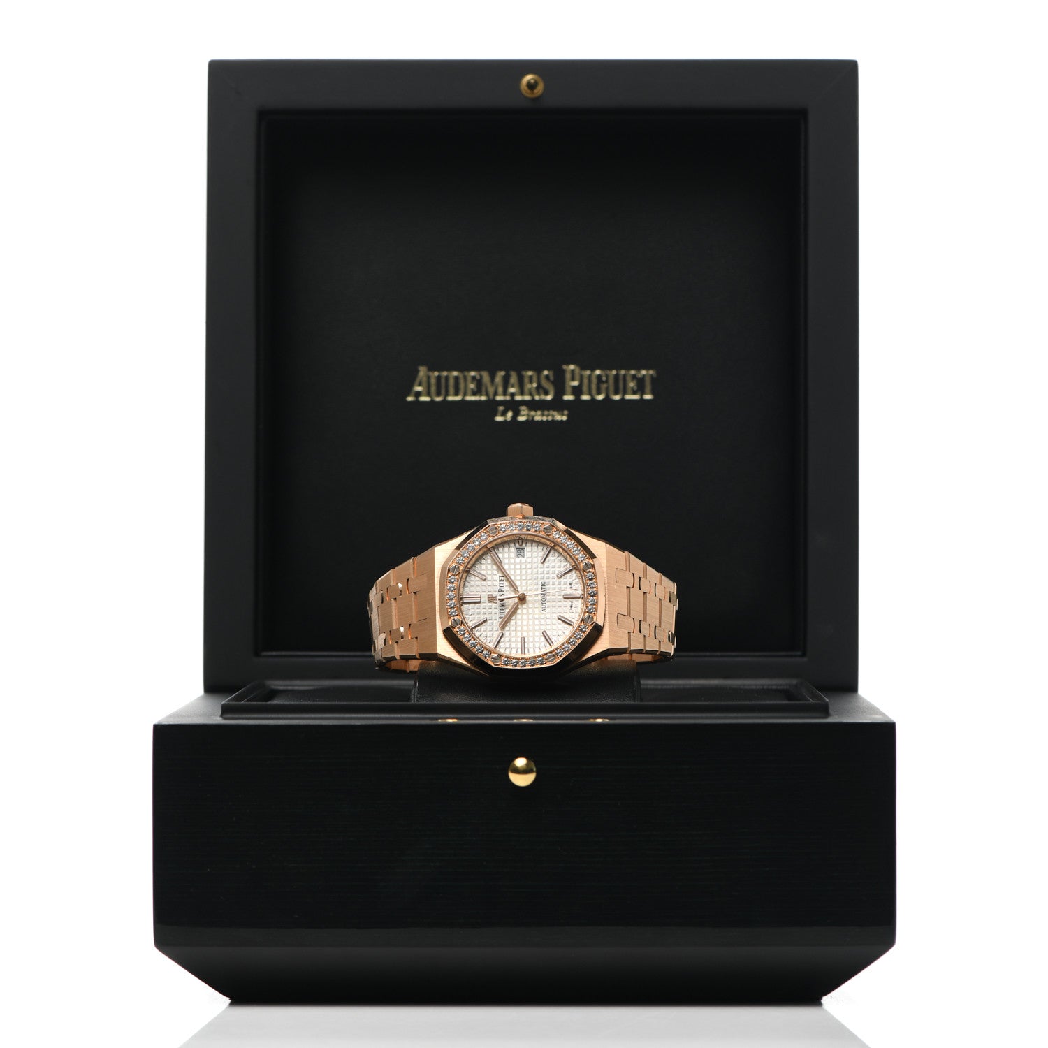 Audemars Piguet 18K Rose Gold Diamond 37mm Royal Oak Automatic Watch 15451OR.ZZ.1256OR.01 6 of 6