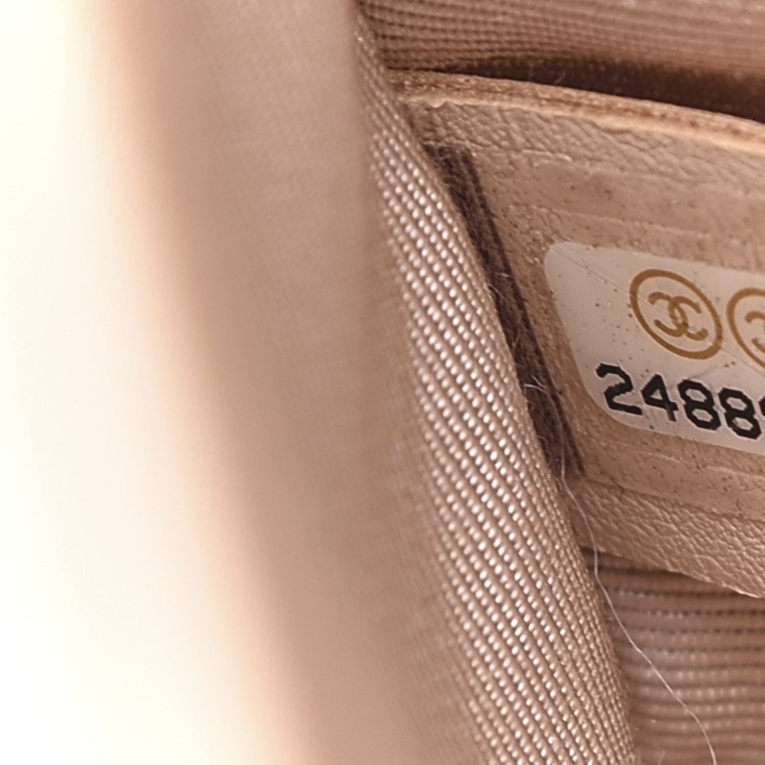 Chanel Caviar Chevron Quilted Small Boy Flap Light Beige 7 of 10