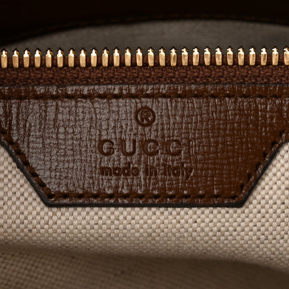 Gucci GG Supreme Monogram Azalea Calfskin Retro Interlocking G Messenger Shoulder Bag Beige Ebony Brown Sugar 6 of 10
