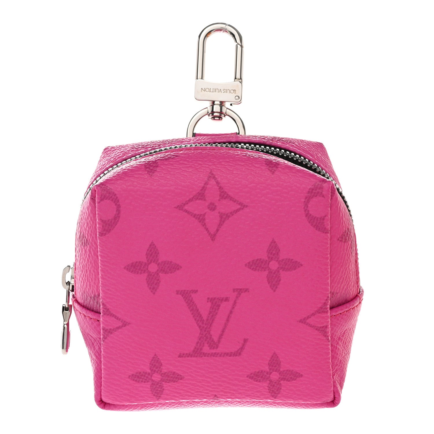 Louis Vuitton Taigarama Box Pouch Bag Charm Key Ring Fuchsia 1 of 11