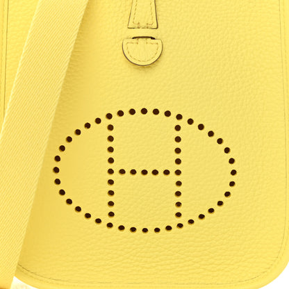 Hermes Taurillon Clemence Evelyne TPM Limoncello 8 of 12