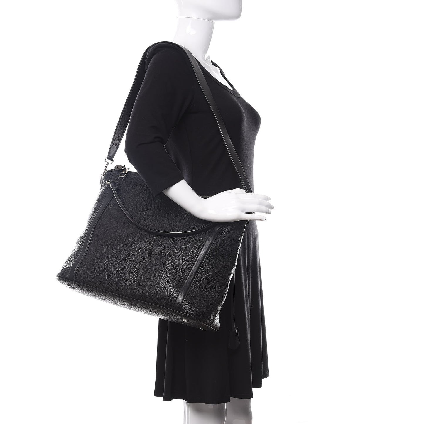 Monogram Lambskin Antheia Ixia MM Black