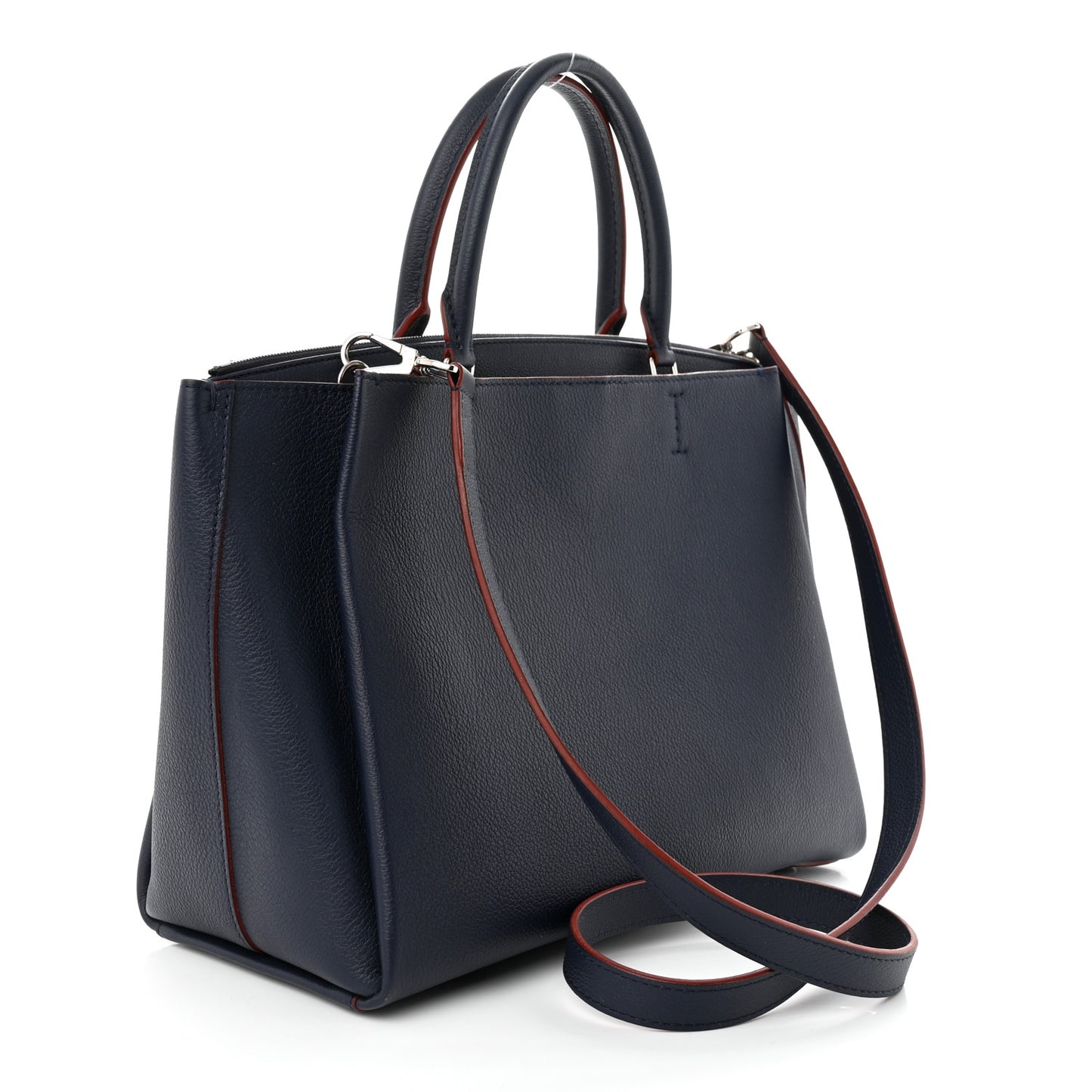 Calfskin Lockmeto Marine Rouge