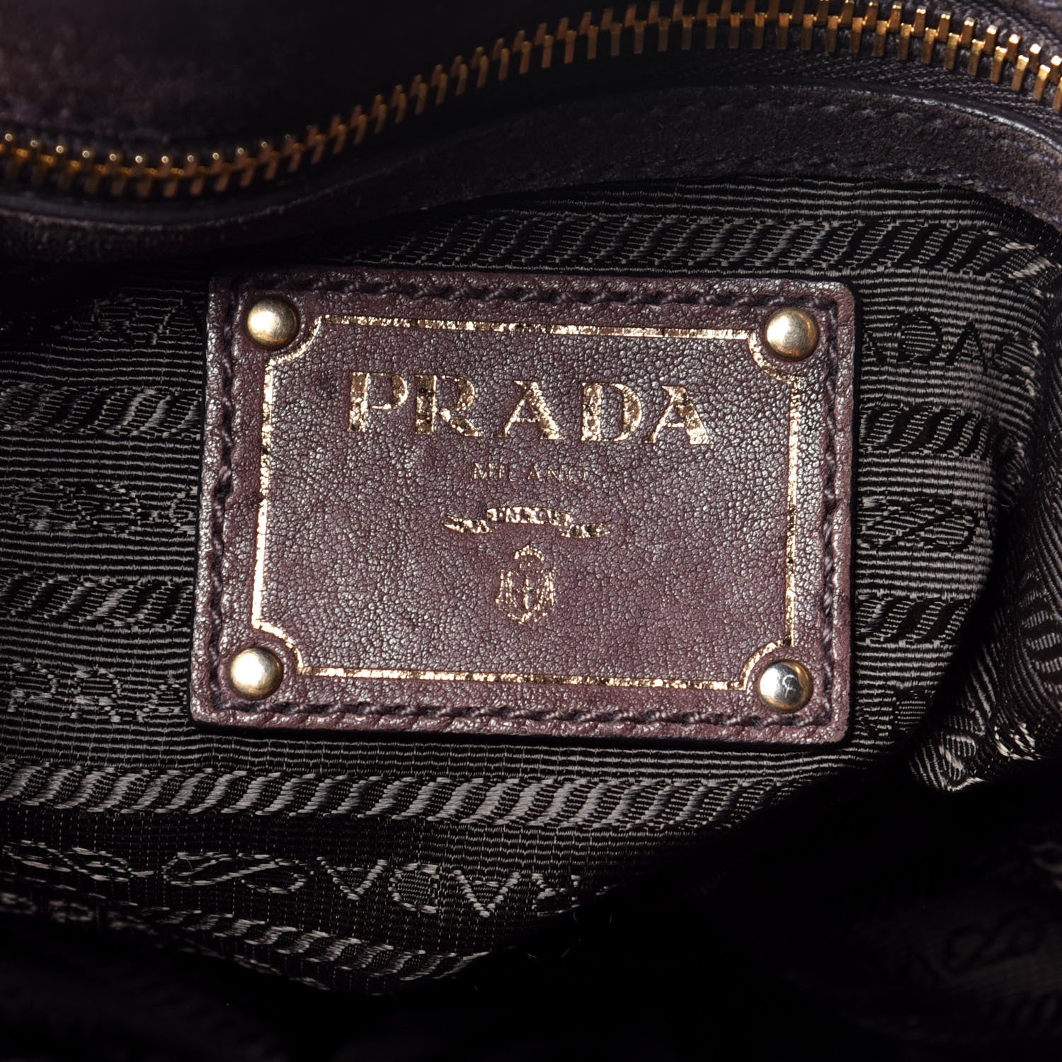 Prada Suede Scamosciato Tote Grafite 7 of 11