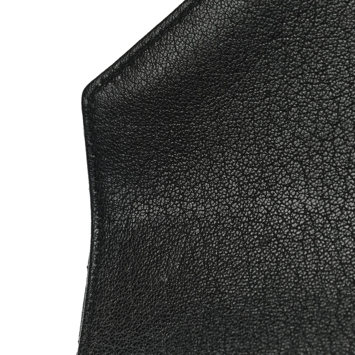 Sheepskin Matelasse Chevron Monogram Medium College Bag Black