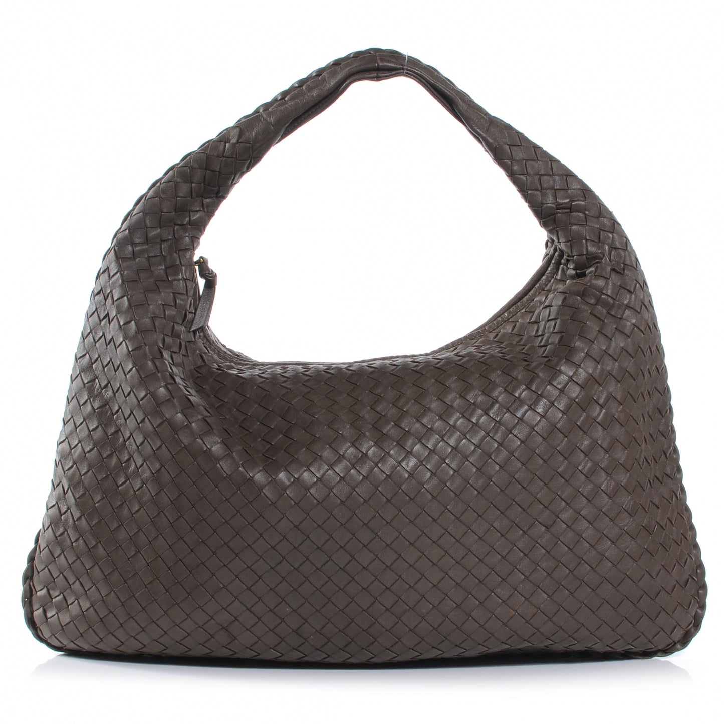 Nappa Intrecciato Large Veneta Hobo Ebano