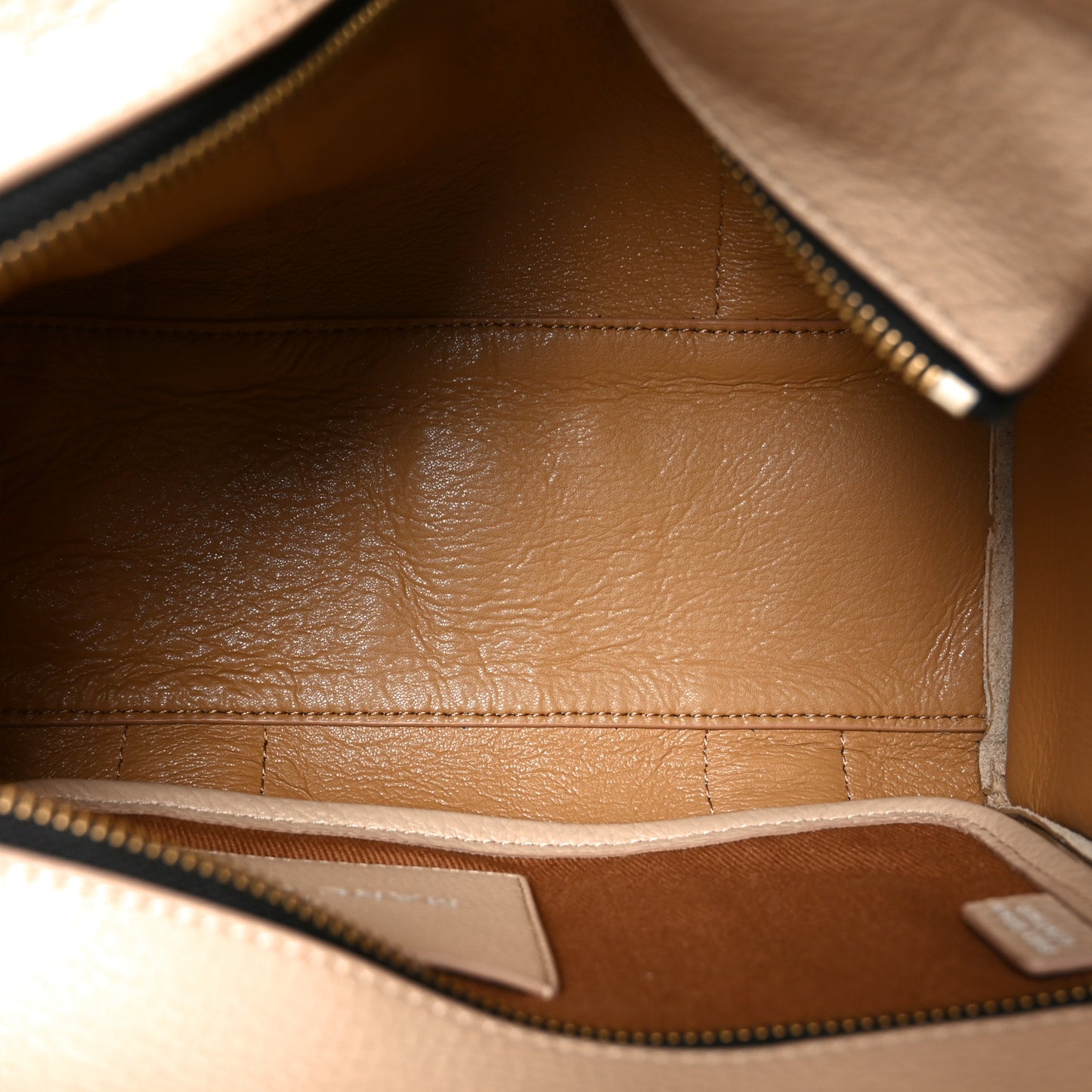 Grained Calfskin Small The Tote Bag Cotton Twine