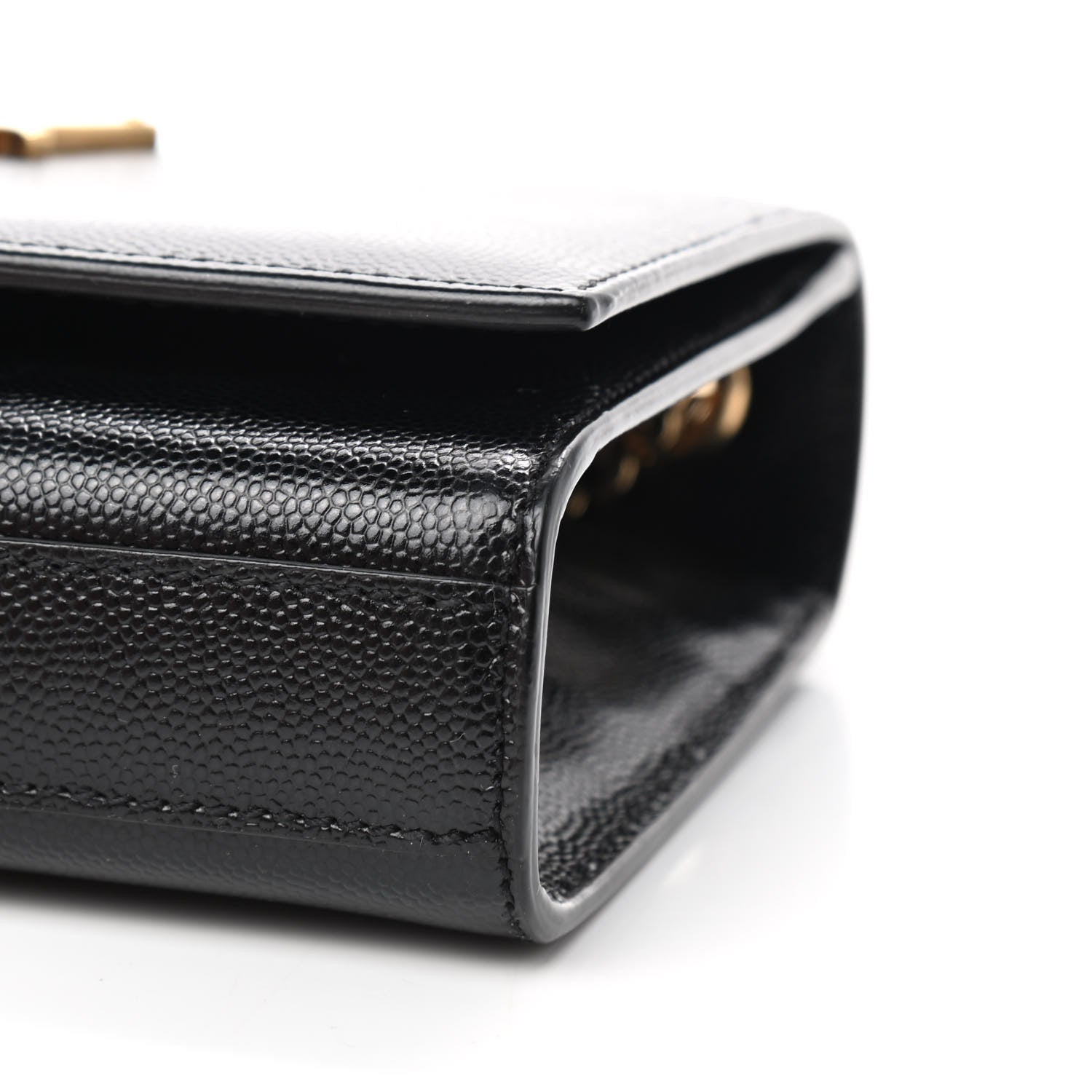 Saint Laurent Grain De Poudre Small Monogram Kate Satchel Black 7 of 10