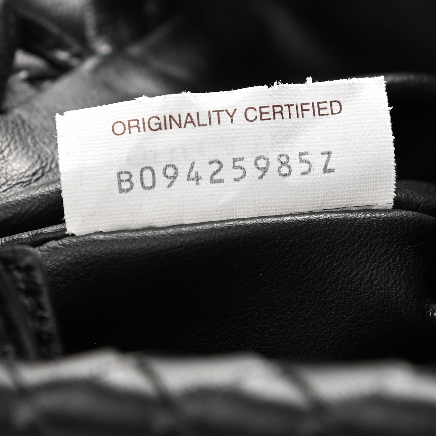 Nappa Intrecciato Small Bulb Black