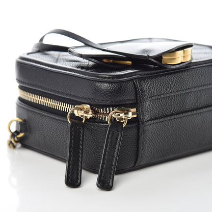 Chanel Caviar Quilted Small CC Filigree Vanity Case Black 8 of 10