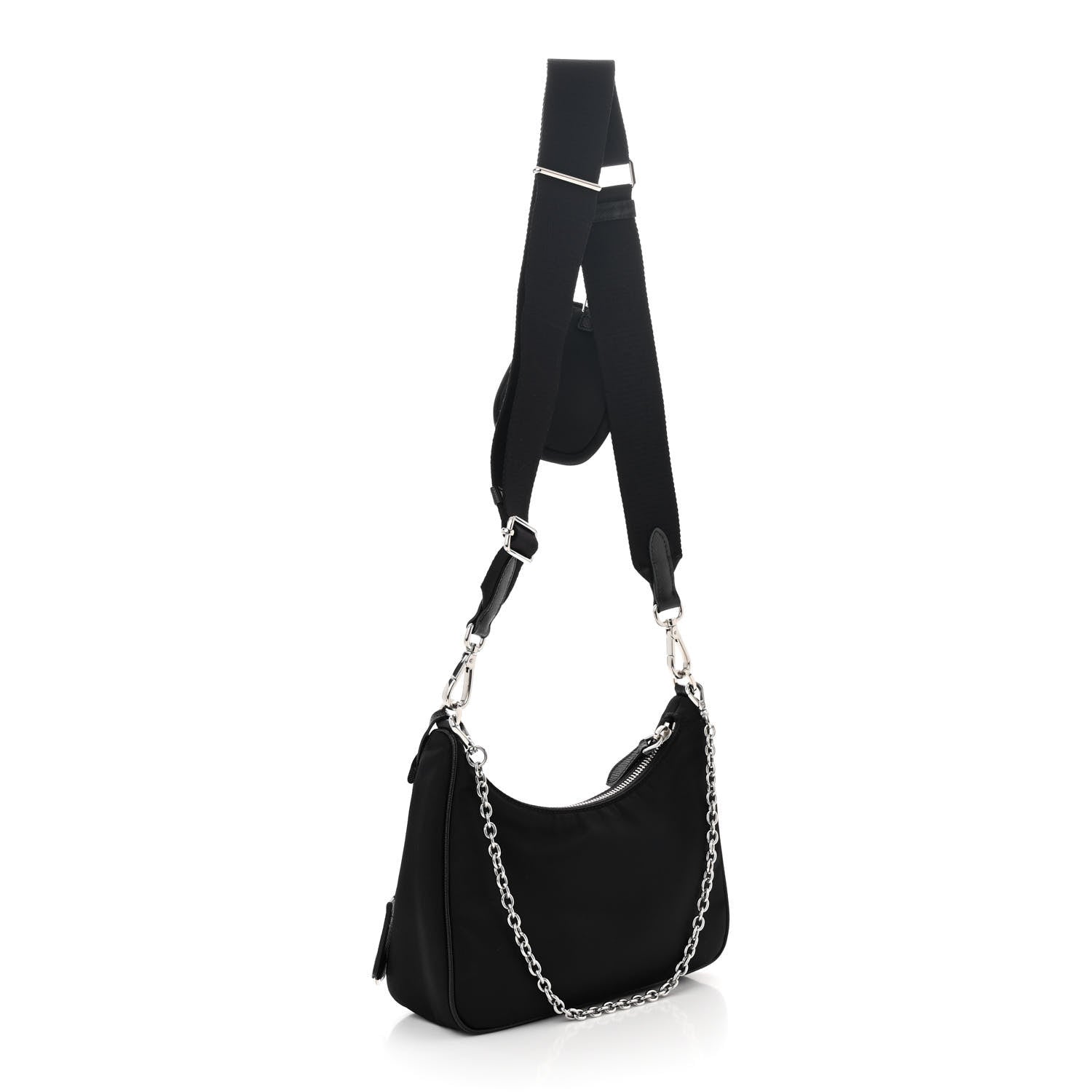 Prada Nylon Re-Edition 2005 Shoulder Bag Black 3 of 11