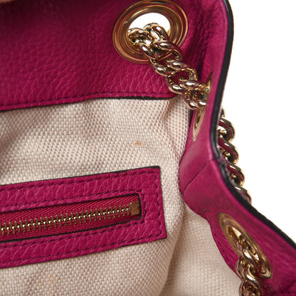 Gucci Cellarius Calfskin Medium Soho Chain Shoulder Bag Bright Bouganville 8 of 14
