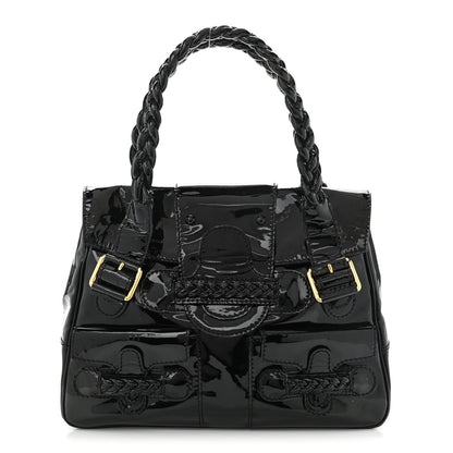 Valentino Garavani Patent Large Histoire Black 1 of 12