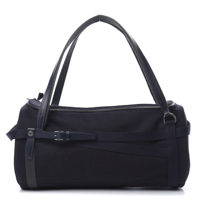 Hermes Toile Goeland Vache Hunter Bridleback 50 Bag Marine Indigo Vert Fonce 1 of 12