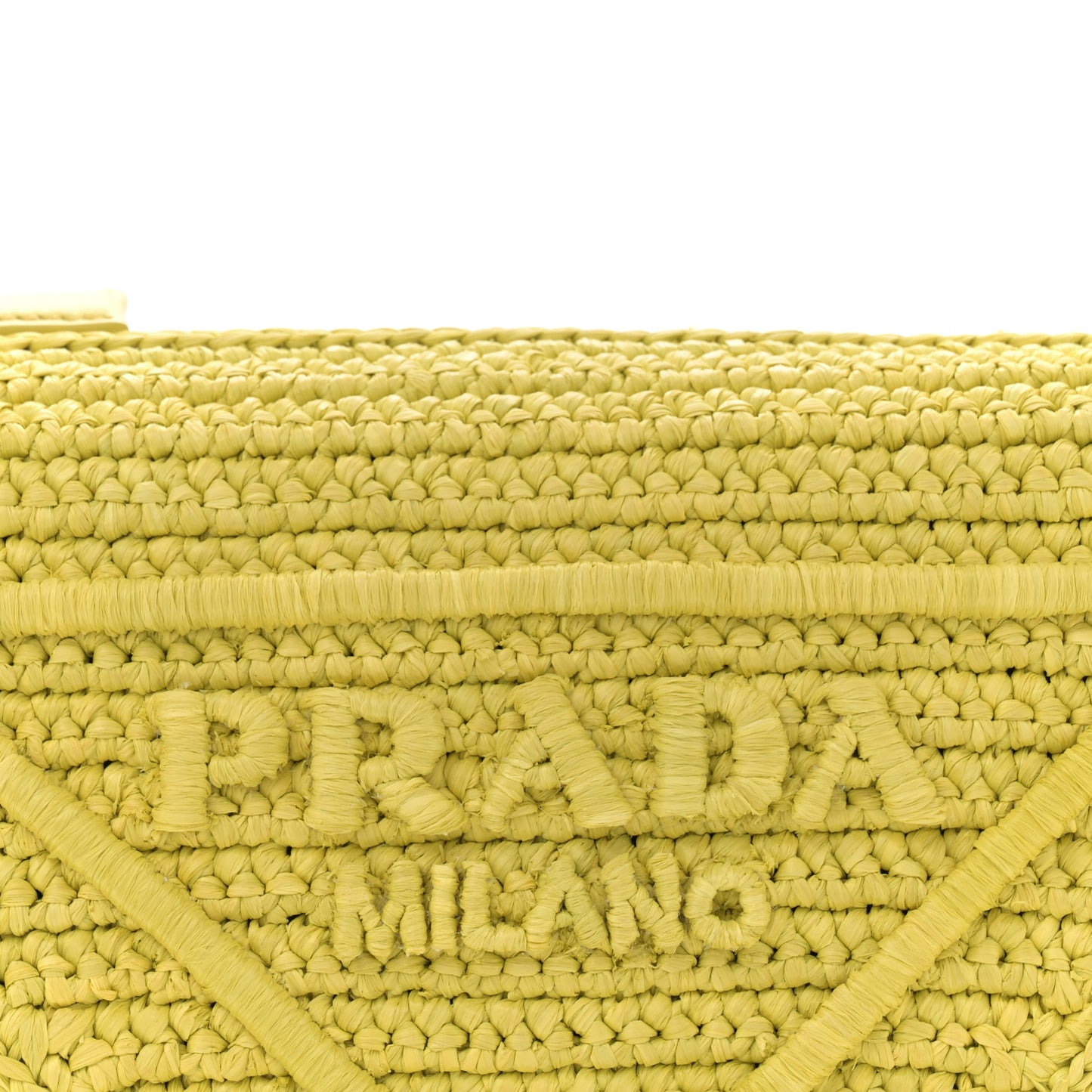 Yarn Raffia Effect Crochet Triangle Shoulder Bag Cedro