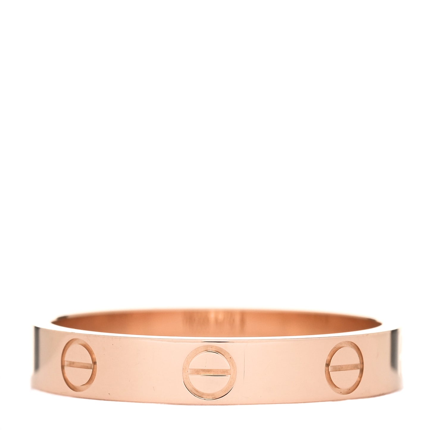 18K Pink Gold 3.5mm LOVE Wedding Band Ring 57 8