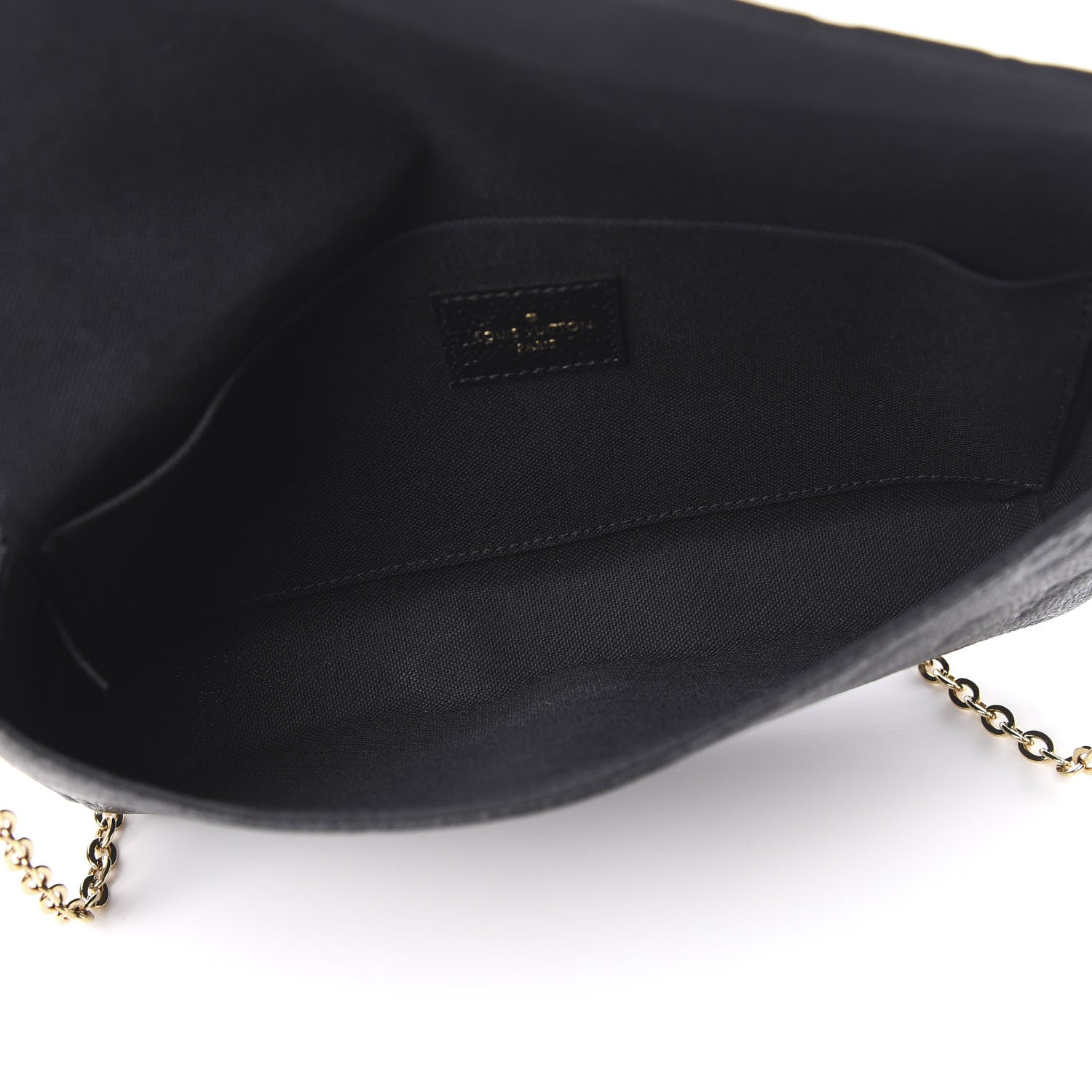 Louis Vuitton Empreinte Pochette Felicie Chain Wallet Black 5 of 11