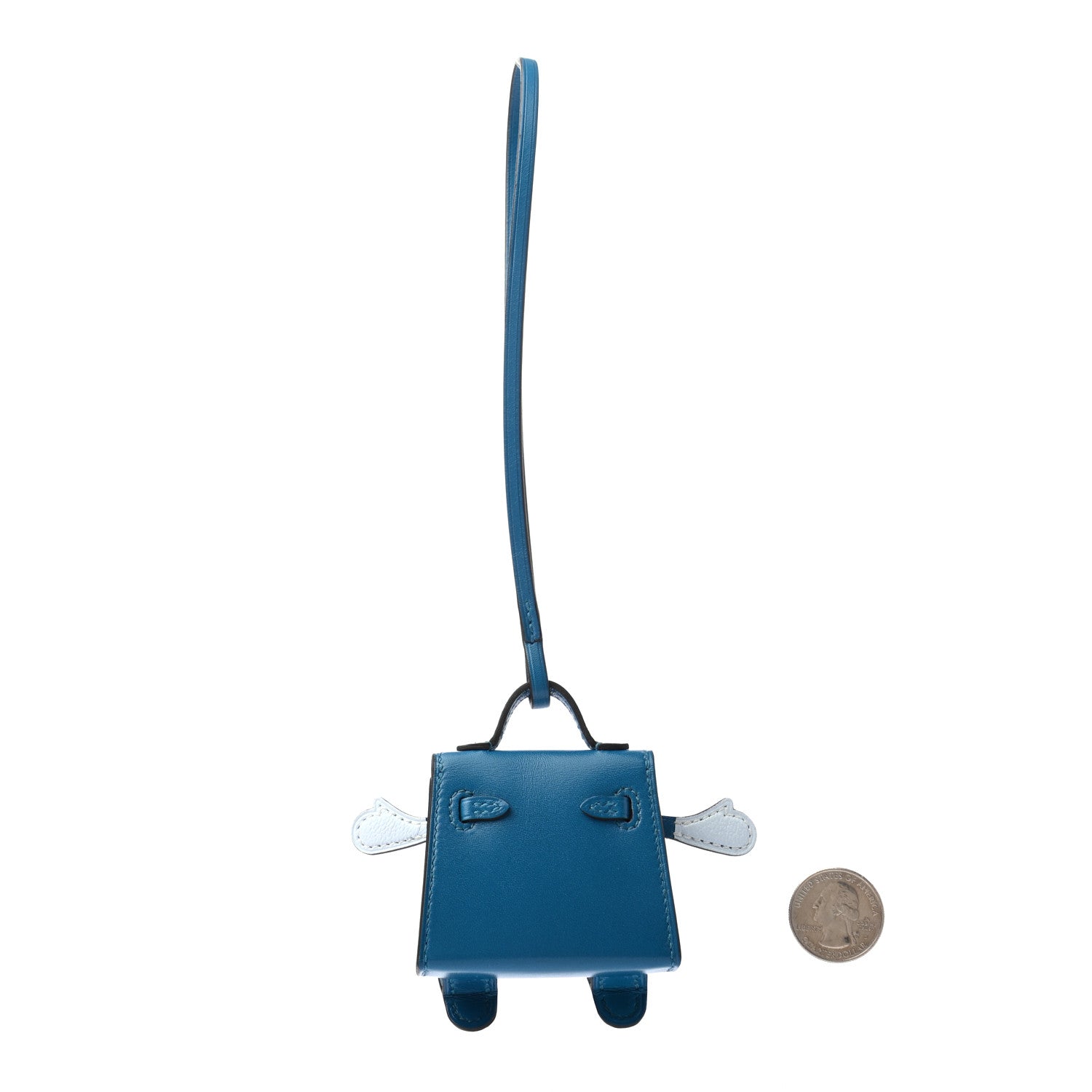 Hermes Tadelakt Chevre Mysore Kelly Quelle Idole Bag Charm Bleu Izmir Jaune Bourgeon Bleu Brume Vert Bosphore 2 of 4