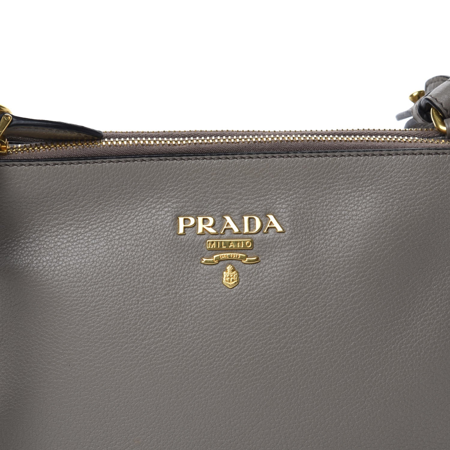 Prada Vitello Phenix Double Zip Crossbody Bag Argilla 11 of 11
