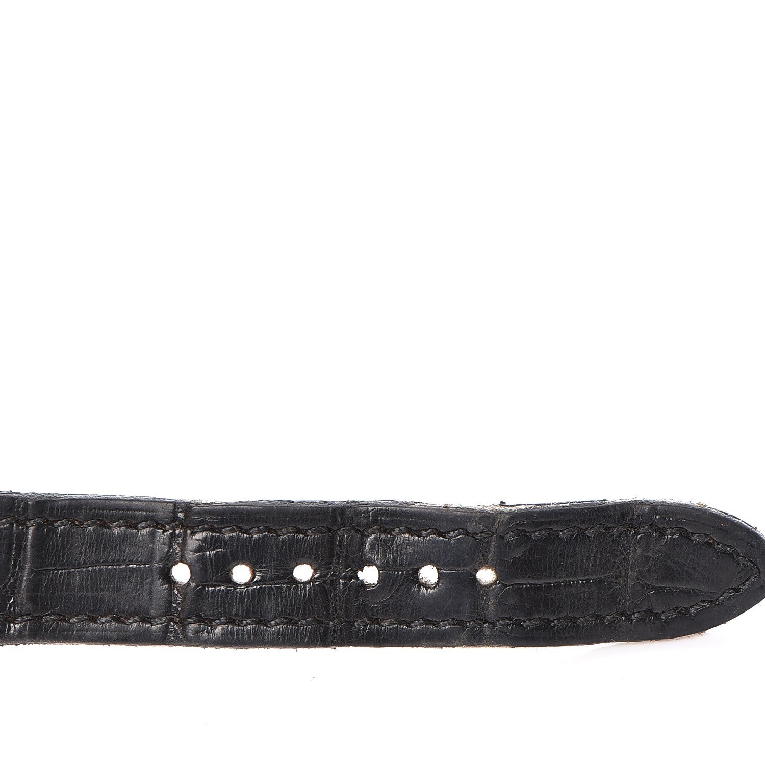 Hermes Stainless Steel Alligator 23mm Cape Cod Quartz Watch Noir 6 of 14