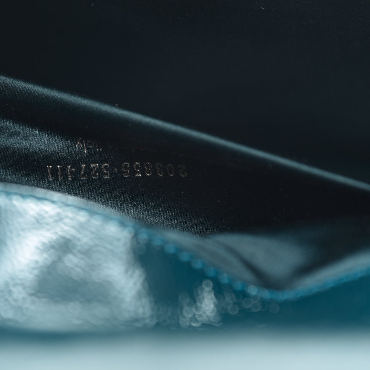 Textured Patent Monogram Large Belle De Jour Clutch Green