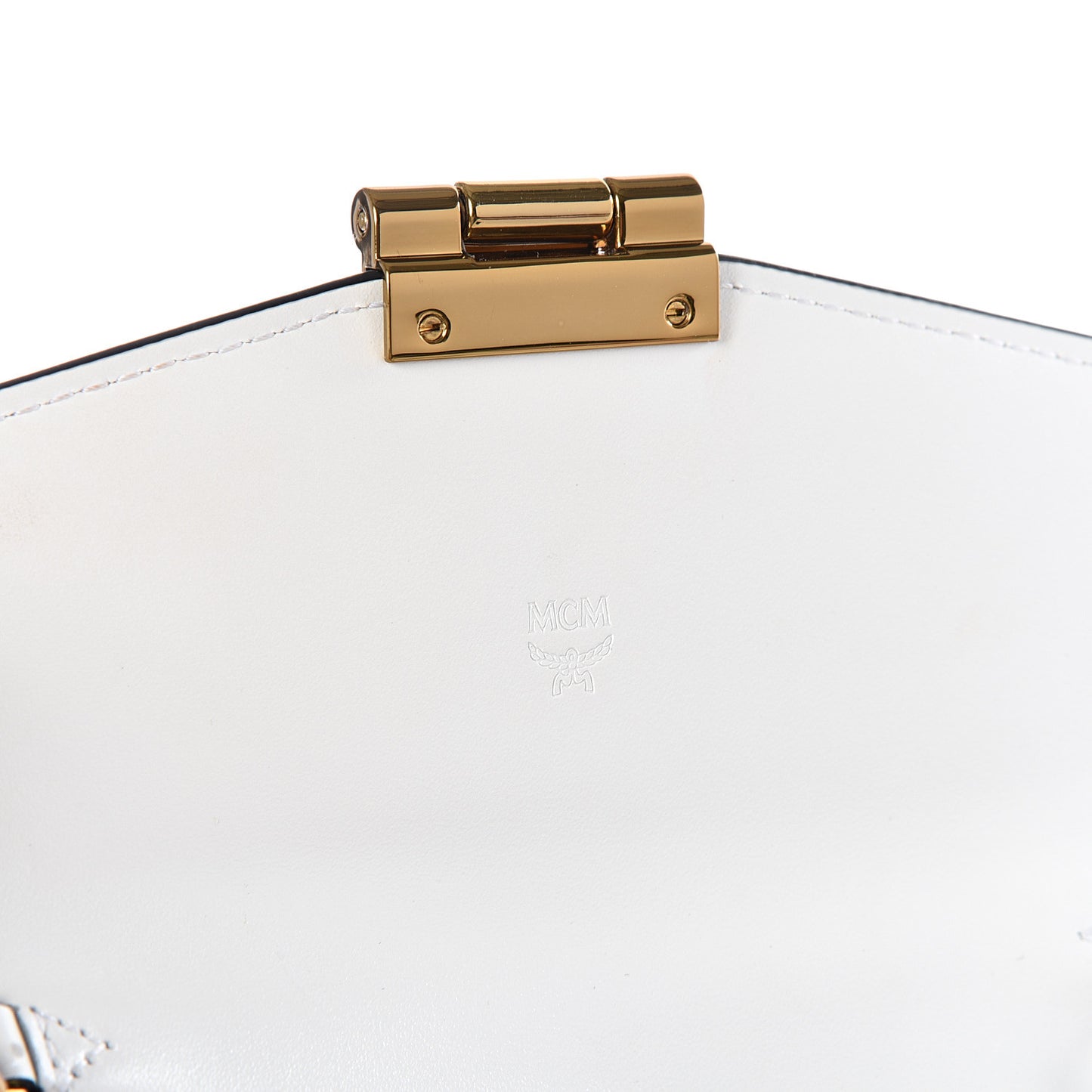 Visetos Large Patricia Wallet On Chain White