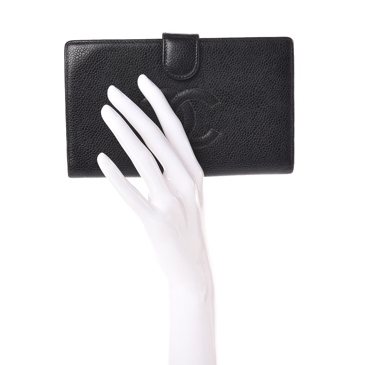 Chanel Caviar Timeless CC French Wallet Black 2 of 10