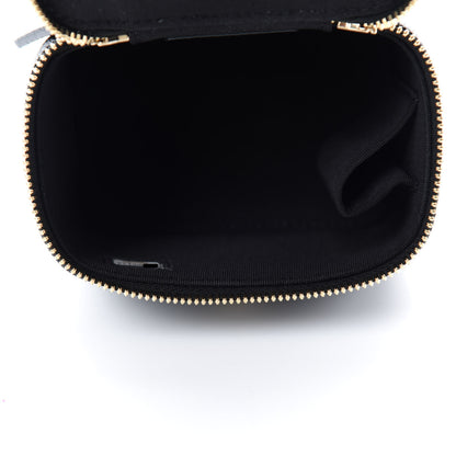 Chanel Caviar Quilted Mini Pearl On Top Vanity Case With Chain Black 5 of 11