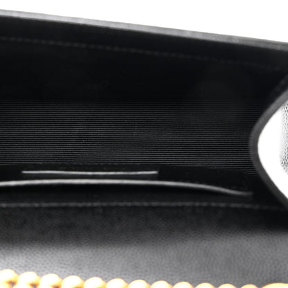 Saint Laurent Grain De Poudre Small Monogram Kate Satchel Black 5 of 10