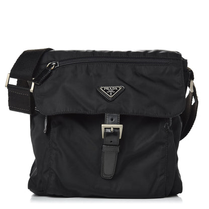 Prada Nylon Vela Messenger Black 1 of 12