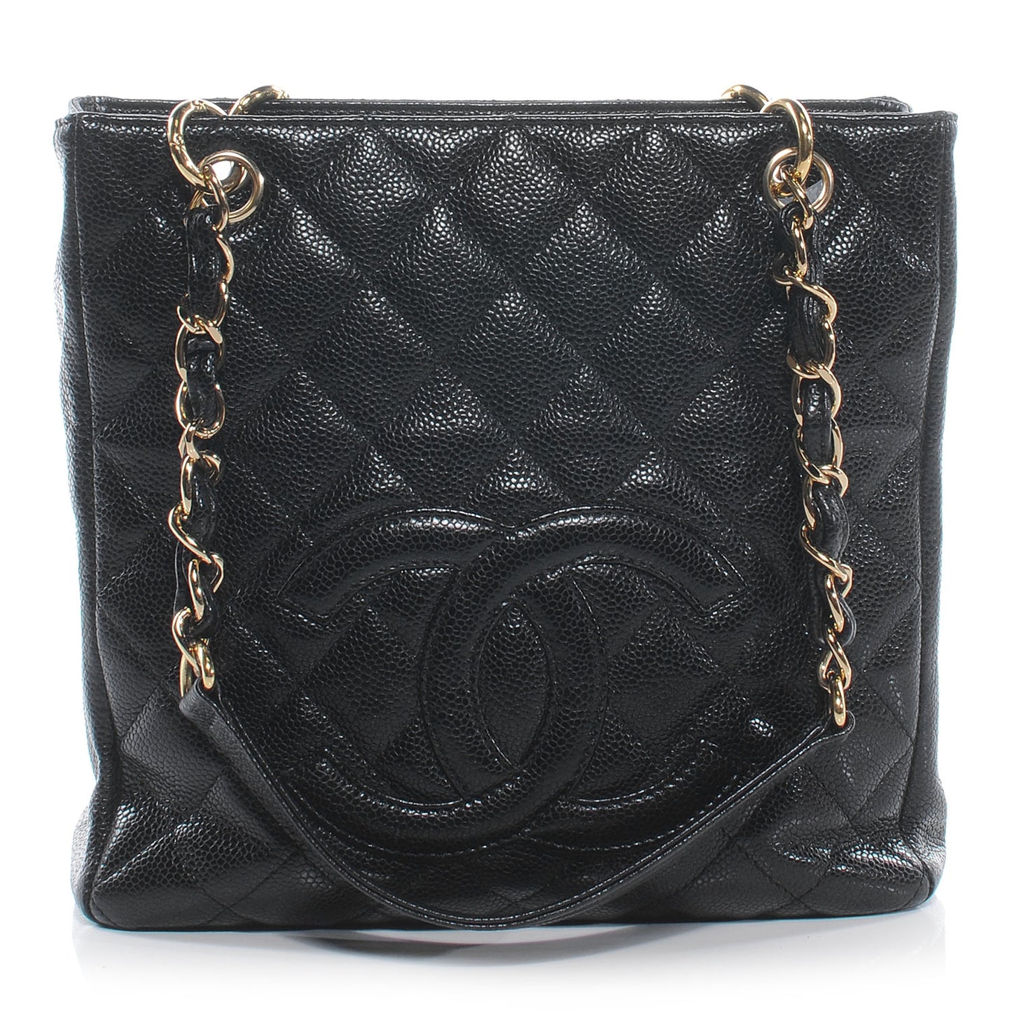 Caviar Petit Shopping Tote PST Black