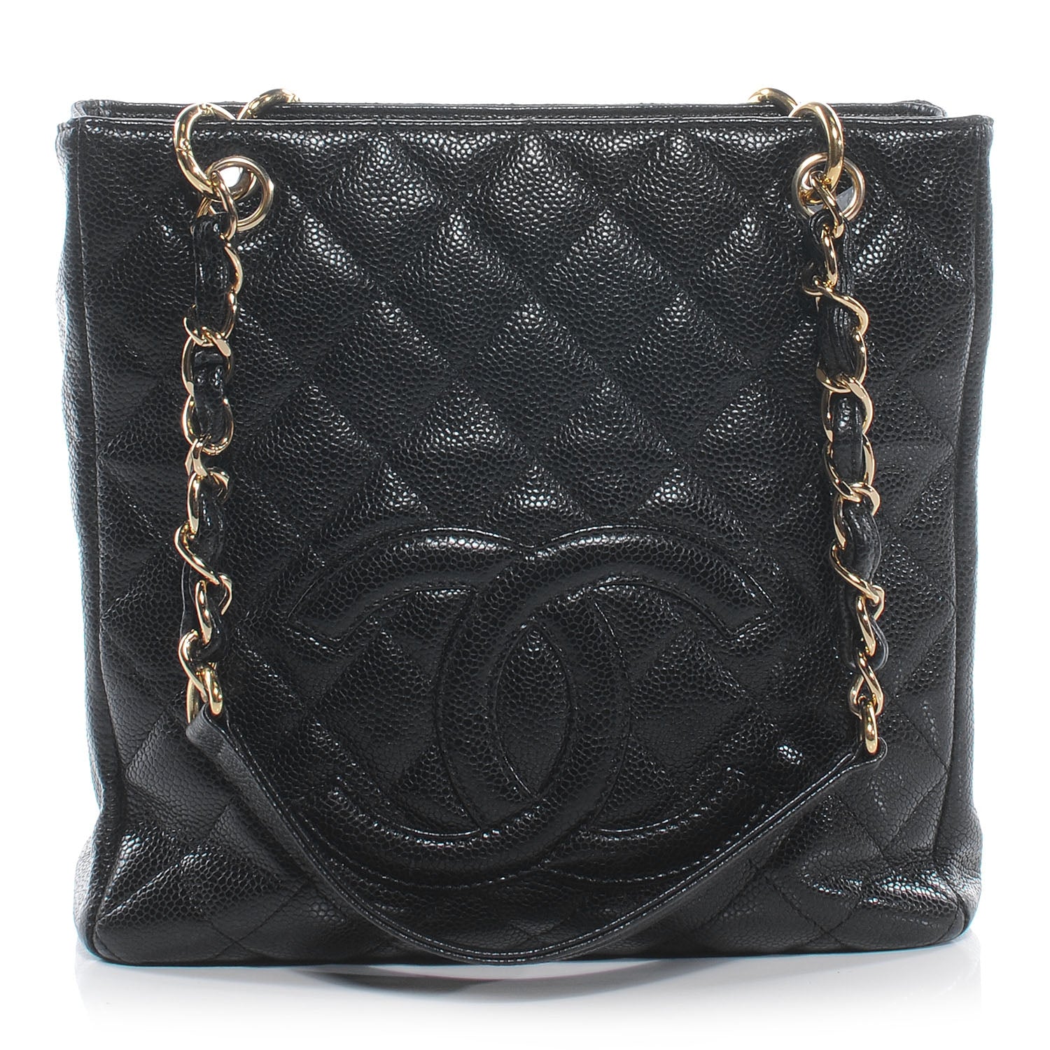 Chanel Caviar Petit Shopping Tote PST Black 1 of 9