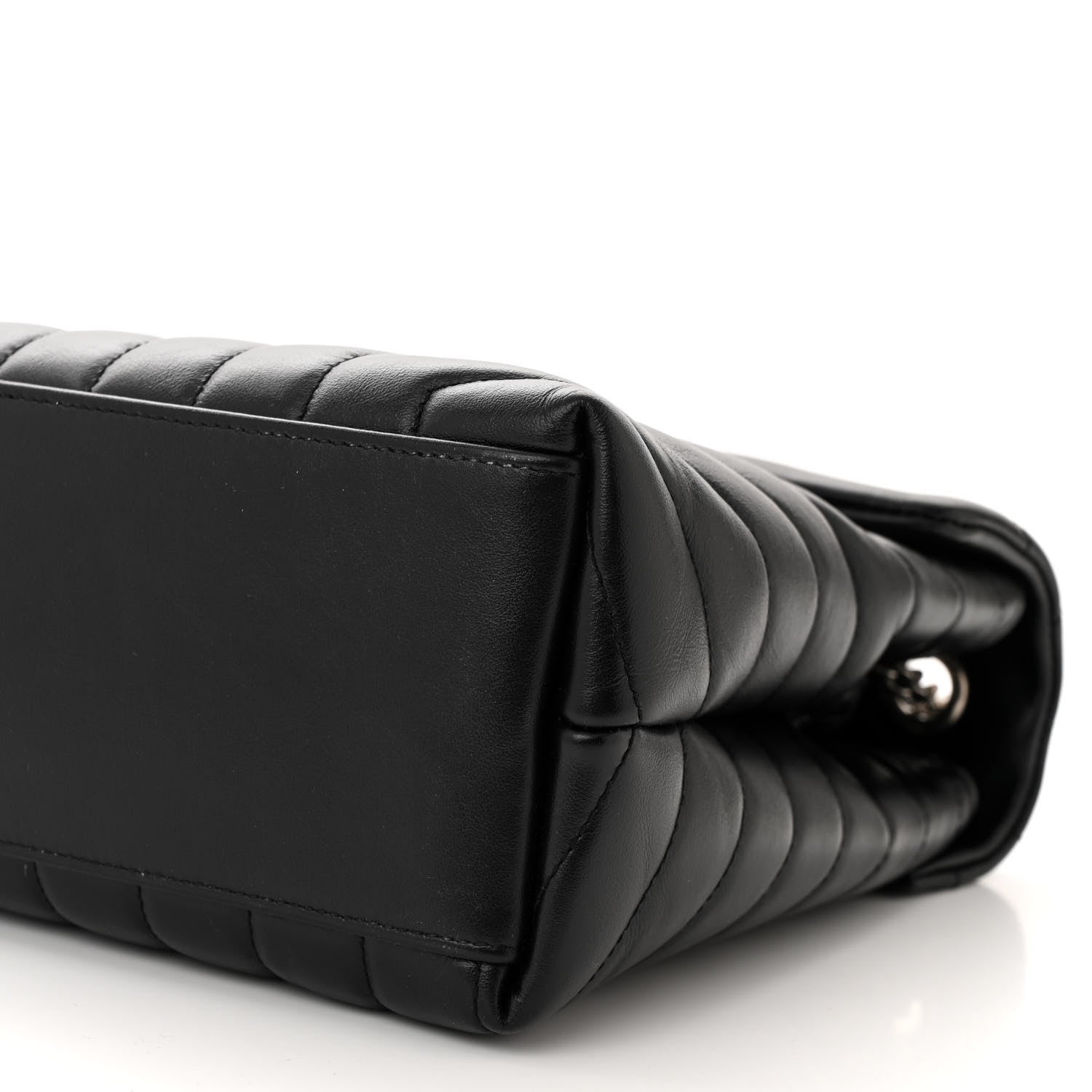 Saint Laurent Calfskin Y Quilted Monogram Medium Loulou Chain Satchel Black 9 of 9