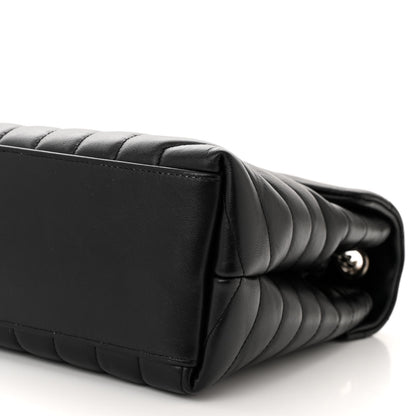 Saint Laurent Calfskin Y Quilted Monogram Medium Loulou Chain Satchel Black 9 of 9