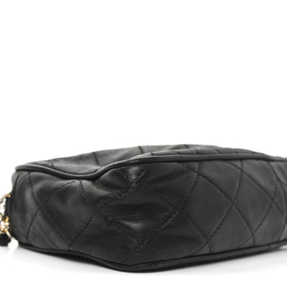 Chanel Lambskin Quilted Tassel Camera Case Black 10 of 11