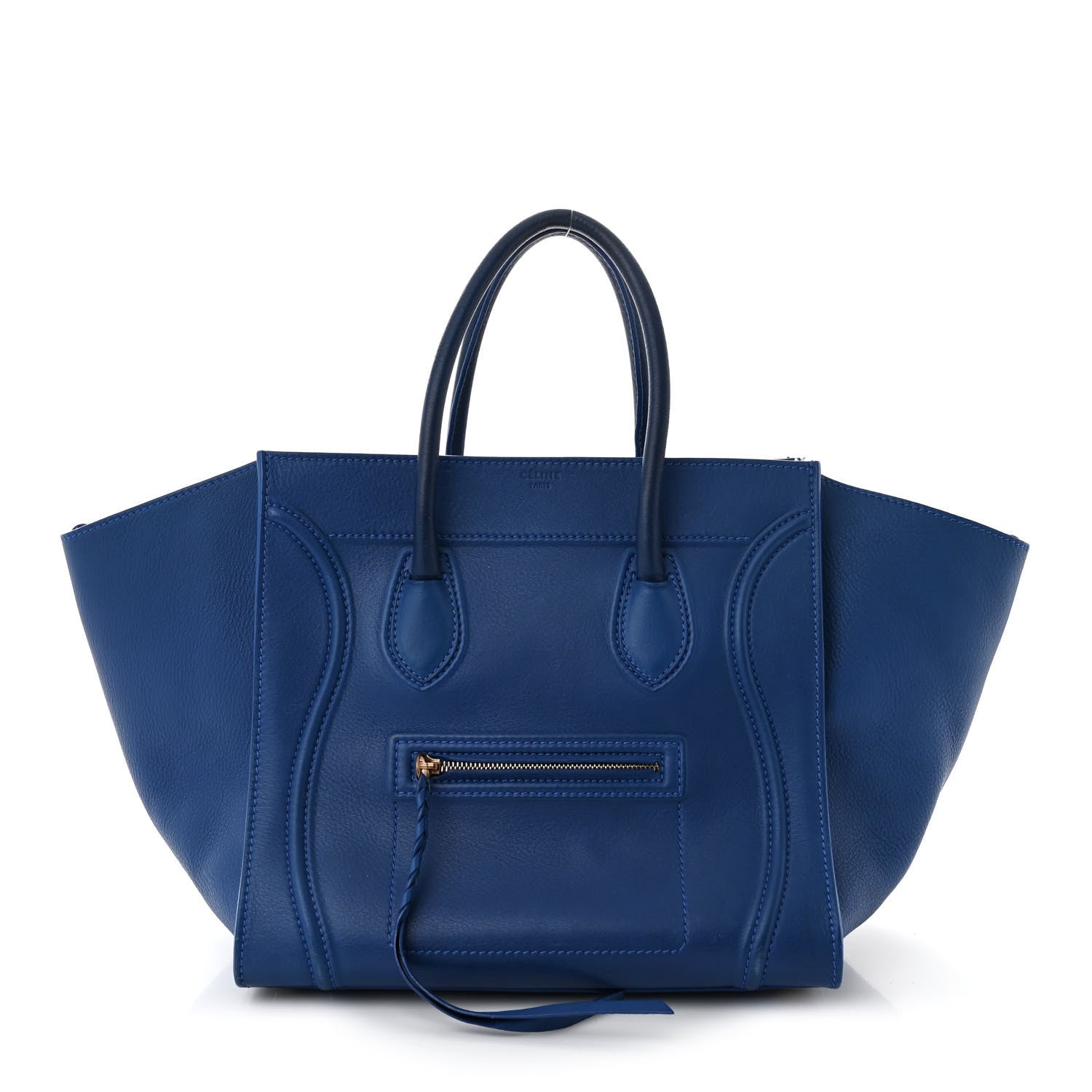 Celine Supple Calfskin Medium Phantom Luggage Royal Blue 1 of 18