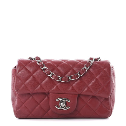 Chanel Caviar Quilted Mini Rectangular Flap Red 1 of 9
