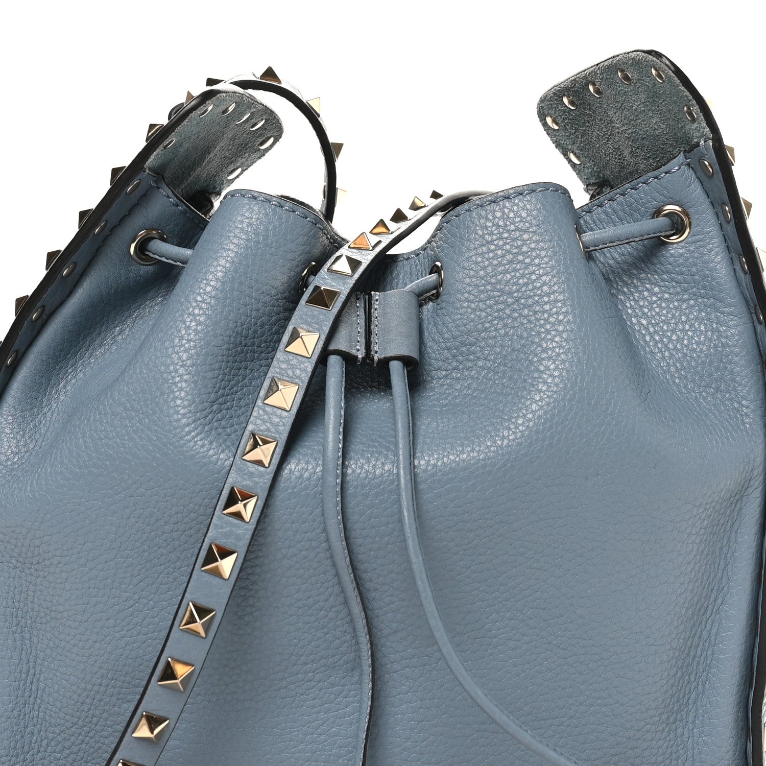 Valentino Garavani Grained Calfskin Rockstud Bucket Bag Amadeus 7 of 9