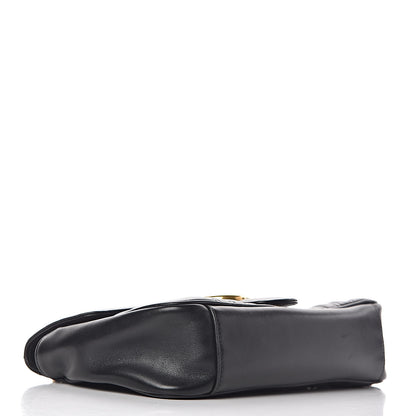 Gucci Calfskin Matelasse Small GG Marmont Shoulder Bag Black 4 of 14